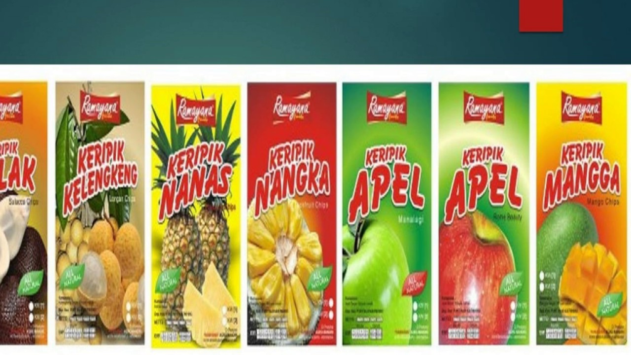 macam macam keripik buah