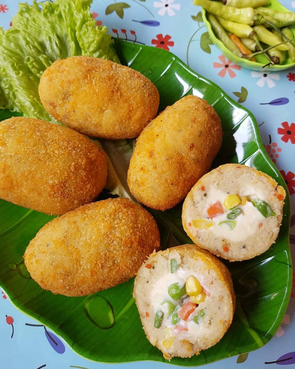 Kentang Isi Ayam Jamur